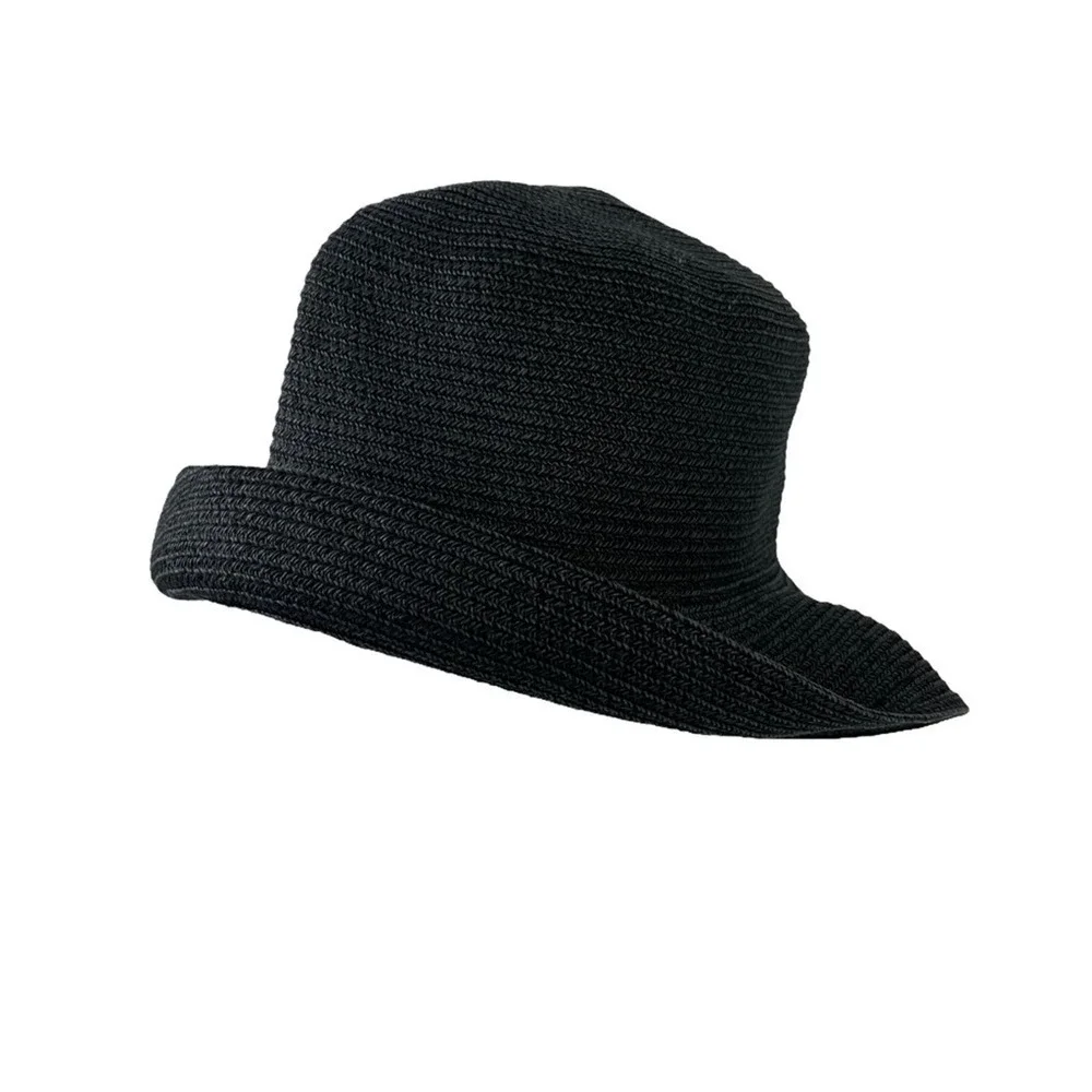 Betmar Classic Roll-up Black Floppy Sun Hat